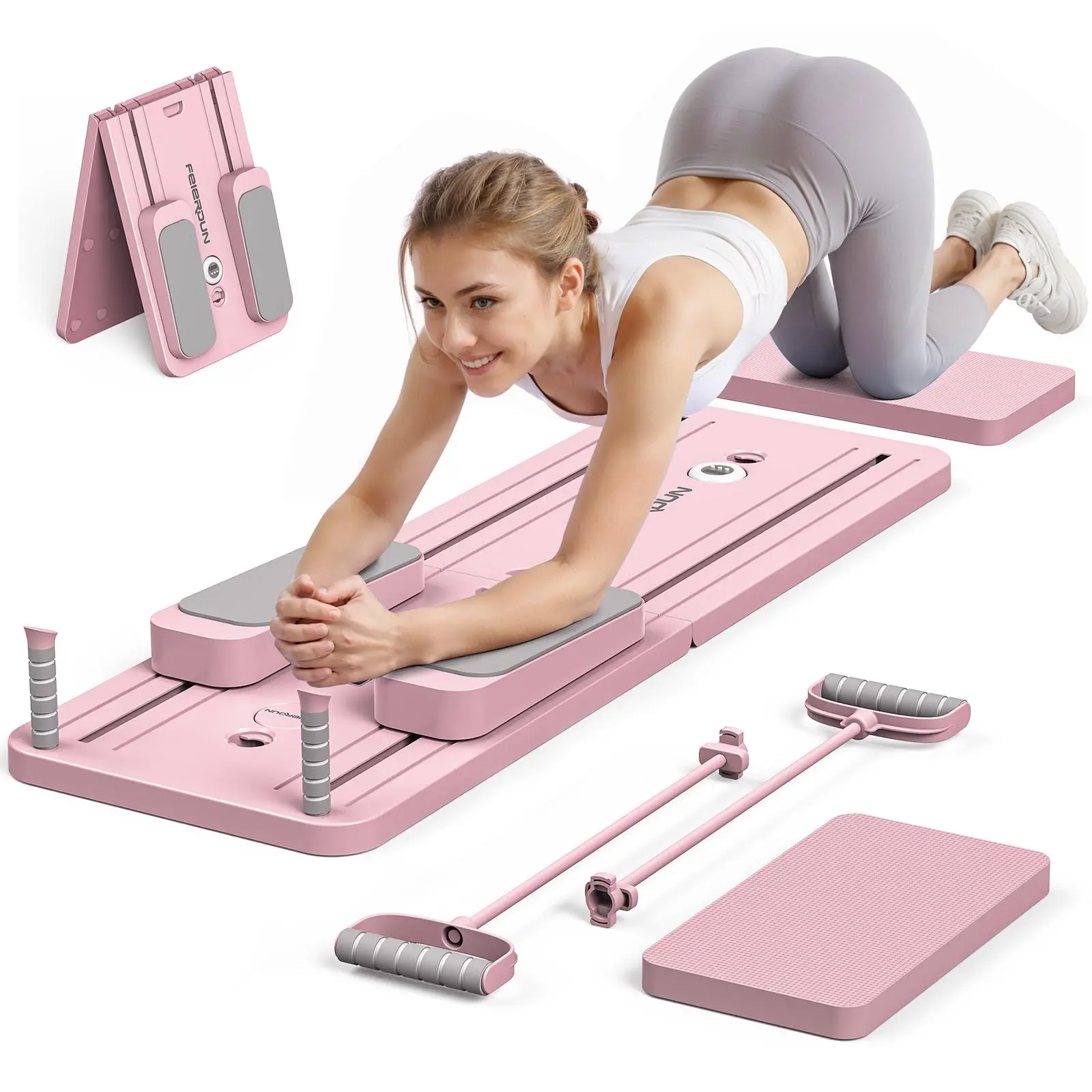Pilates Yoga &A - Tabla de Pilates Plegable Multifuncional, Entrenador