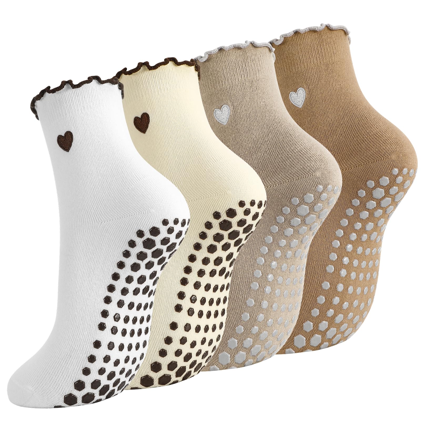 Pilates Yoga Hose - 4 pares de calcetines de pilates