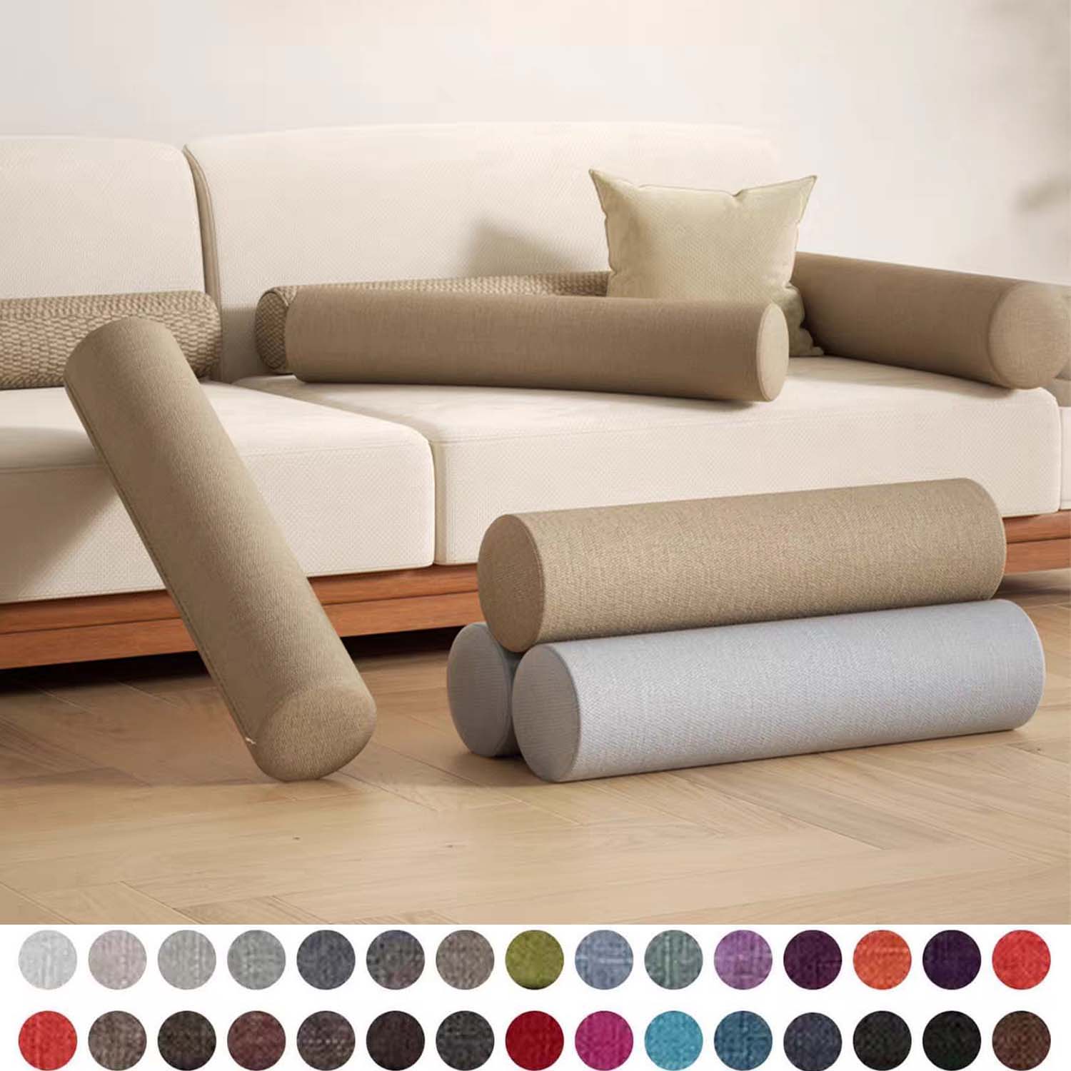 Almohada en rollo de espuma pa - Bolster Cushion Round reseña y precio