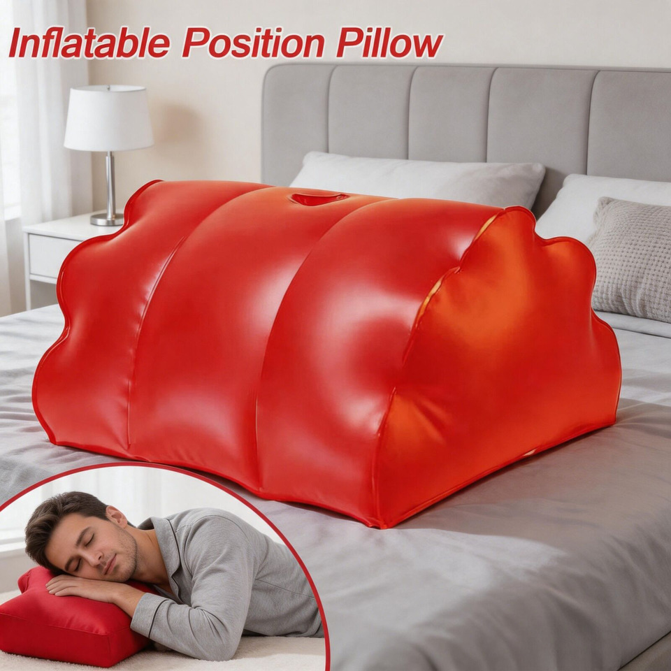 Almohada inflable de cuero PU, - Bolster Cushion Round reseña y precio