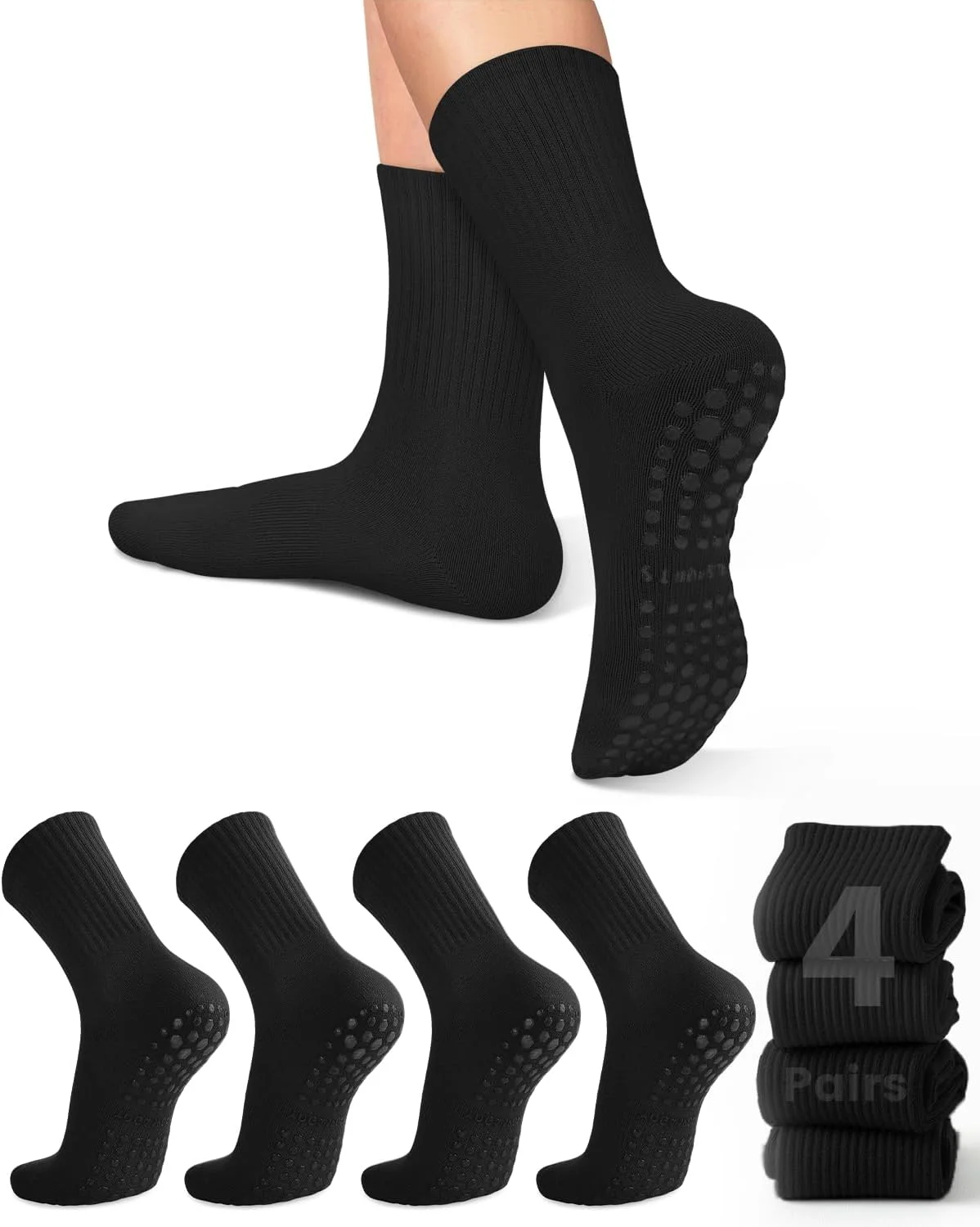 4 pares de calcetines de yoga  - Pilates Yoga &A reseña y precio