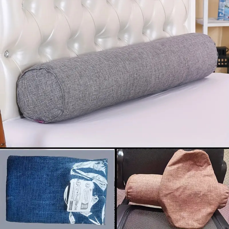 Funda de almohada de lino para - Bolster Cushion Round reseña y precio