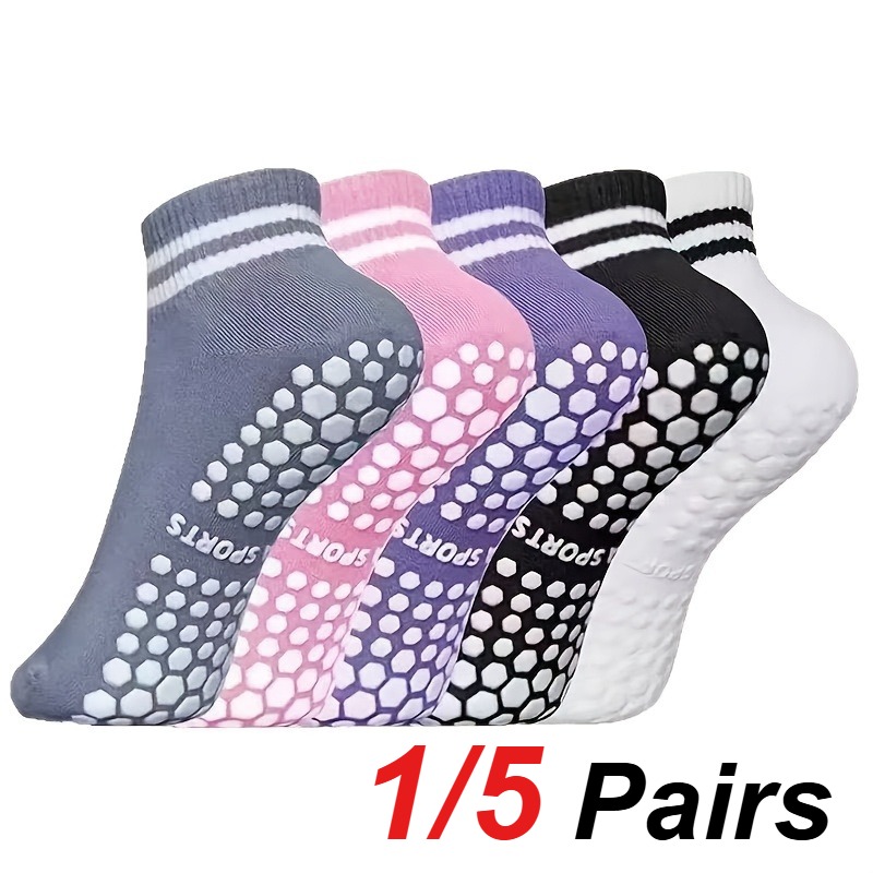 1/5 par de calcetines de silic - Pilates Yoga &A reseña y precio
